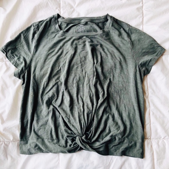 aerie Tops - Aerie Twist Front Baby Tee